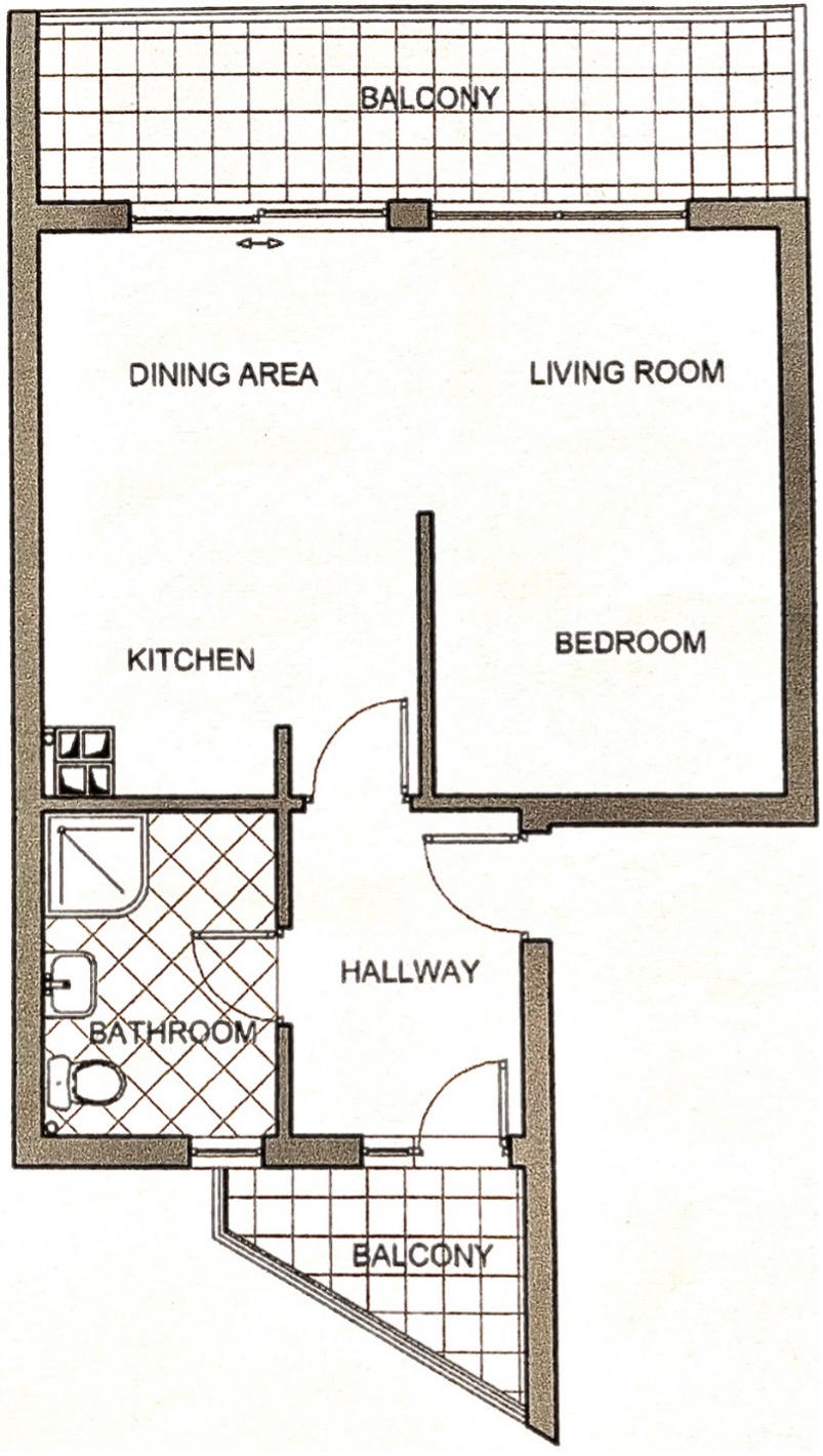 Appartement 2.2 Skizze